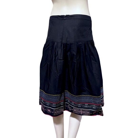 New Y2K Peruvian Connection Skirt 14 Embroidered Pima Cotton Blend Made in Peru - Picture 3 of 8